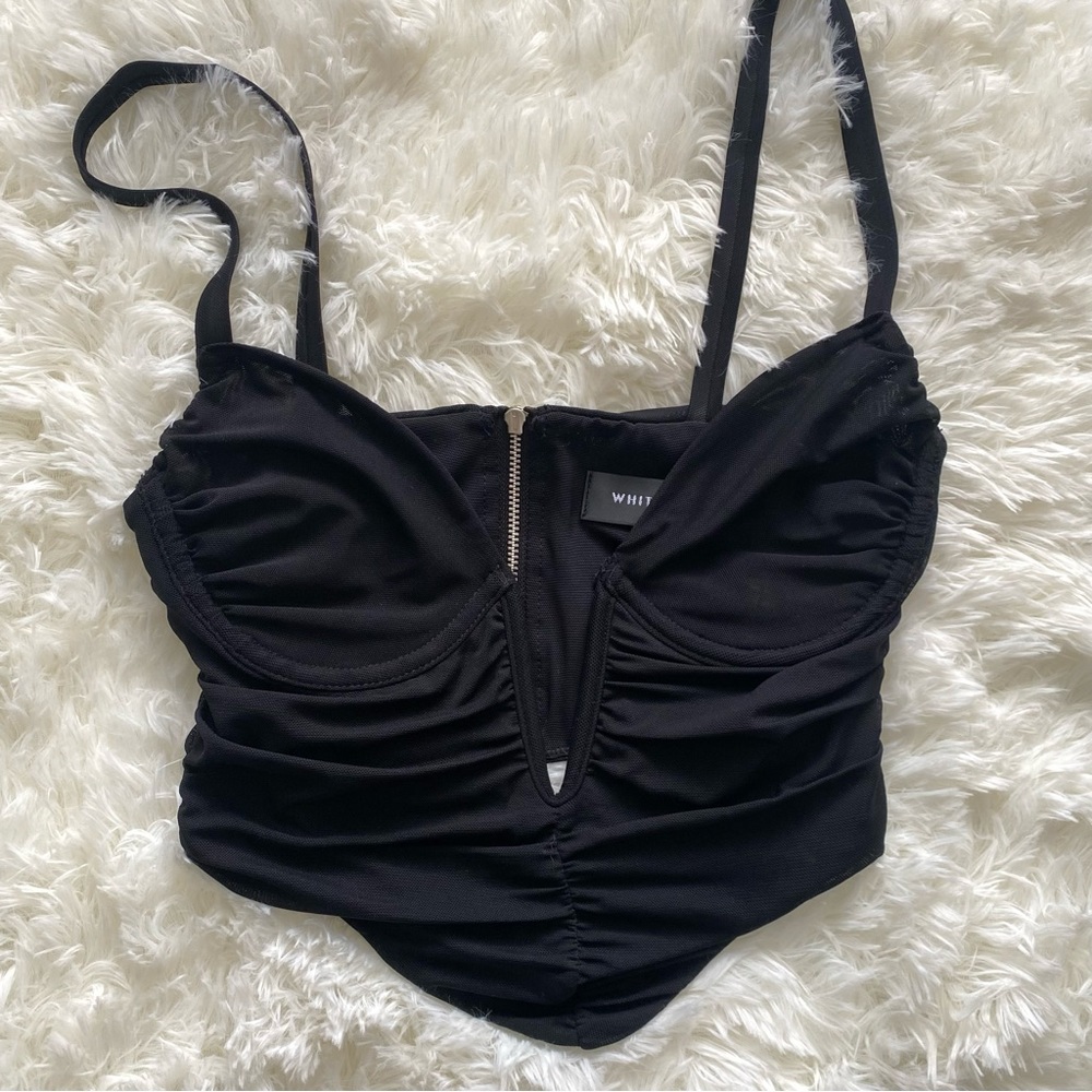White Fox Boutique Corset Crop Top